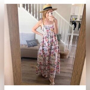 - House Of Harlow 1960 Linen Blend Maxi Dress.    NWT